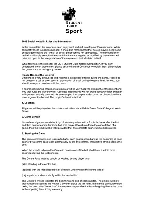 Image result for Netball Rules Code