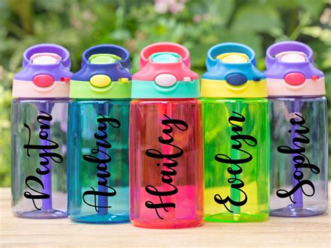 Kids Water Bottle Personalized Water Bottle Kids Water | Etsy