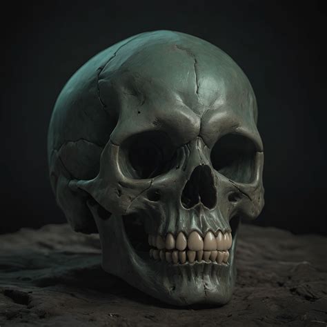 Realistic Skull Sculpture - Free Download - AI Scribbles