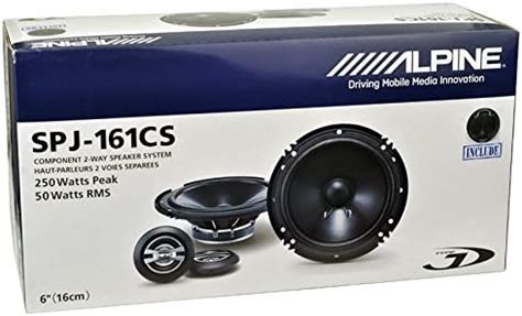 Alpine Spj-161Cs 125 Watt Wired Speaker (Black) : Amazon.in: Electronics