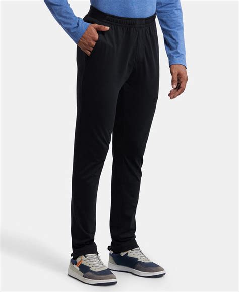 Buy Super Combed Cotton Rich Slim Fit Trackpants with Side and Zipper ...