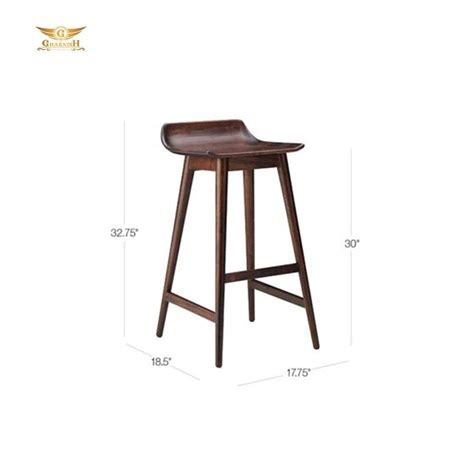 Gharnish Premium Teakwood Bar Chair Manufacturers Hyderabad- GHBC01