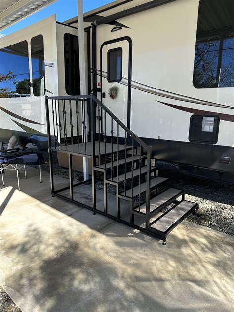 RV Stairs | Steps For a 5th Wheel Trailer | Class A Motorhome Steps | Camper Stairs — EZ Life Stairs