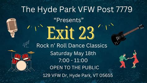 Exit 23 at the Hyde Park VFW, VFW Post 7779, Hyde Park, 18 May 2024 ...