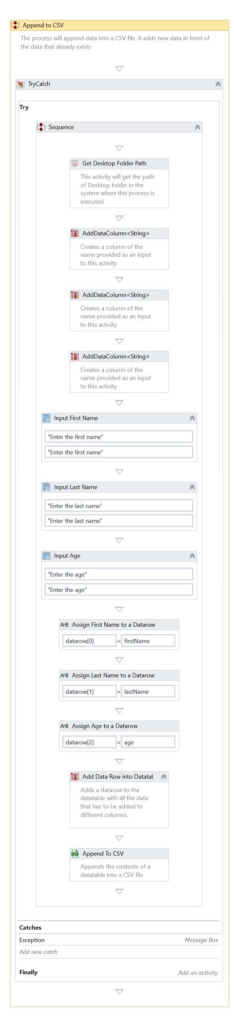 Append To CSV | IntelliBuddies® Documentation Portal