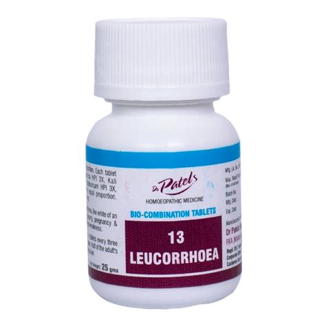 Buy Dr Patel's 2Pcs Homeopathic Leucorrhoea Tablets - Natural Relief ...