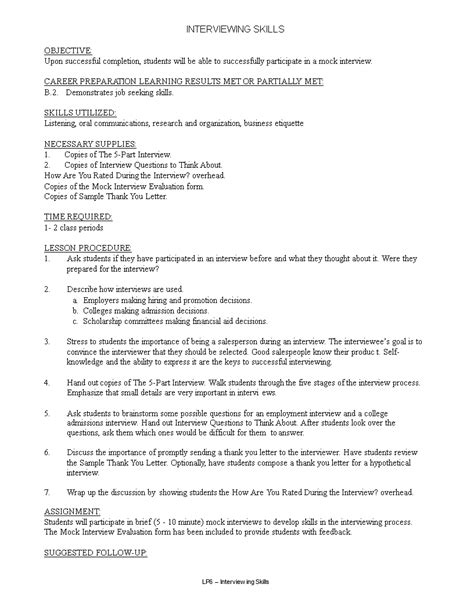 Image result for Interview Lessons