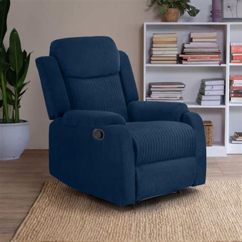 Sleepyhead RX6 - Single Seater Fabric Recliner (Berry Blue) |3 Modes of ...