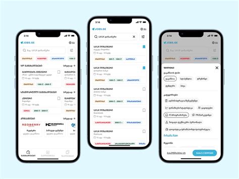 JOBS.GE- Job Search Apps by Tornike Ramazashvili on Dribbble