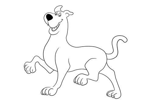 Scooby Doo is gratis kleuren en printbaar voor kinderen van alle ...