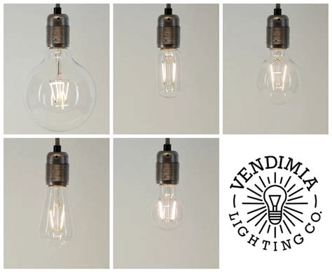 VINTAGE INDUSTRIAL DIMMABLE LED Filament Edison Light Bulbs E27 ES ...