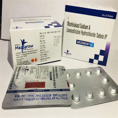 Medimont LC - Monteklukast 10mg+Levocetirizine 5mg - MediGrow Lifesciences