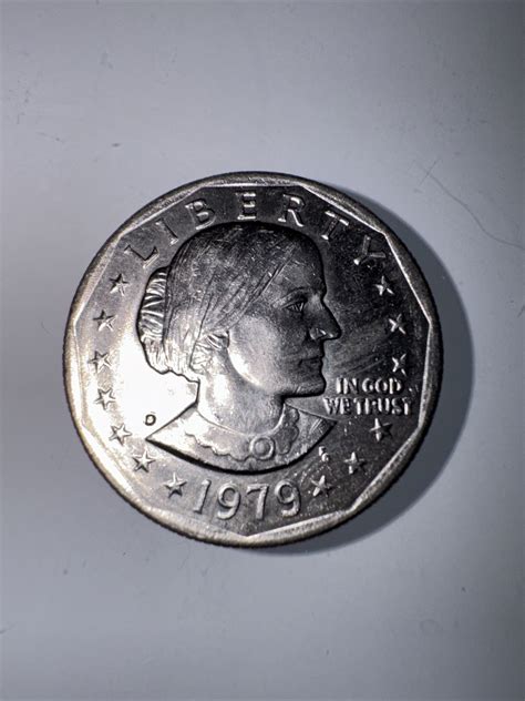 1979 Susan B Anthony-FG-Frank Gasparro ONE DOLLAR U.S. Coin-Error ...