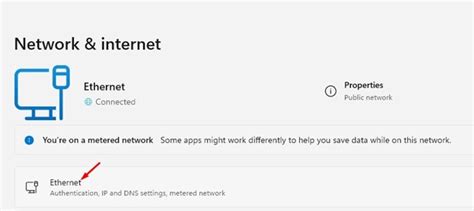 Image result for Windows 11 Metered Connection