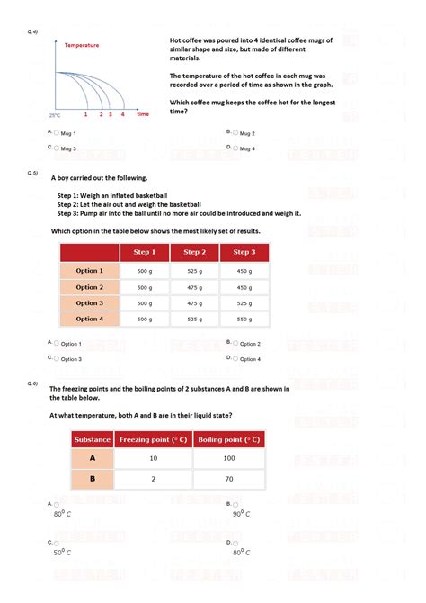 Class 4 NSO Science Olympiad sample paper - Worksheet 4 – Olympiad tester
