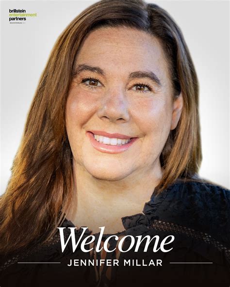 We’re excited to welcome Jennifer Millar to Brillstein Entertainment ...