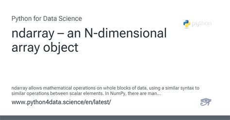 Image result for Ndarray Python