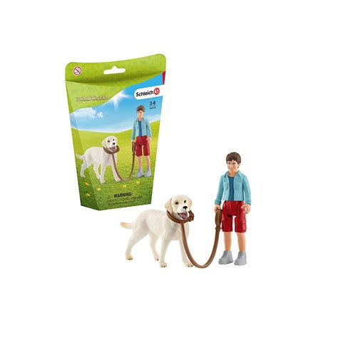 Buy Schleich Walking with Labrador retriever NEW! Figure Online at Low ...