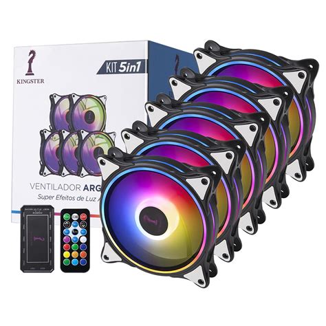 KINGSTER Kit5 120mm RGB ARGB Computer Case fan ventoinha PC Ventilador ...