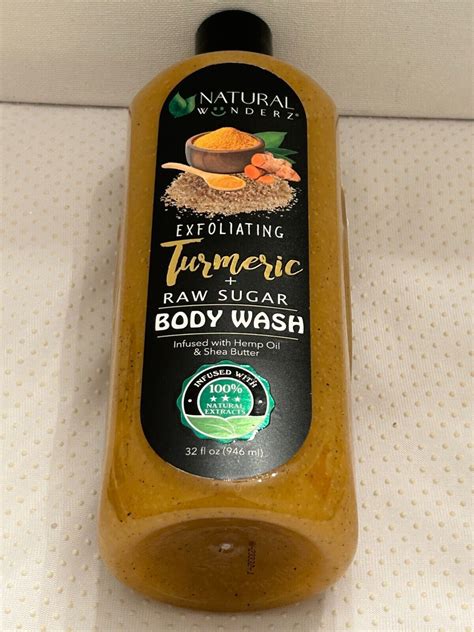Natural Wunderz Exfoliating Turmeric + Raw Sugar Body Wash 32 FL OZ | eBay