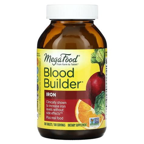 MegaFood, Blood Builder, Iron, 180 Tablets