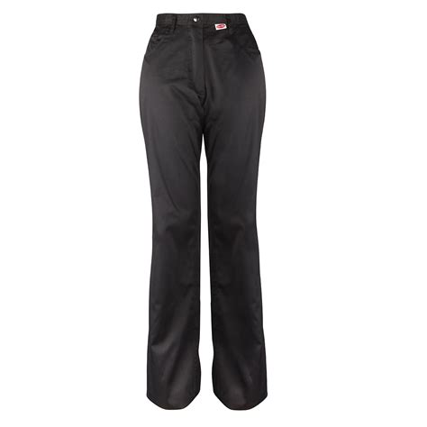 Ladies Womens Black Work Pants Trousers Jean Style Hard Wearing Plus ...