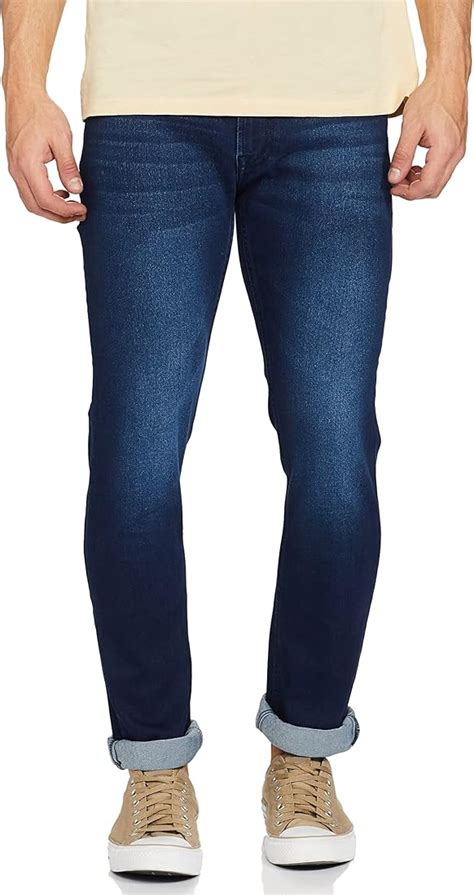 The Roadster Lifestyle Co Men Blue Slim Fit Light Fade Acid Wash ...