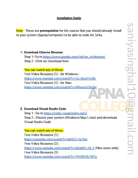 1-Installation Guide - Help - Installation Guide Note - These are ...