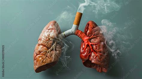 Diagram showing nicotine effects on the body