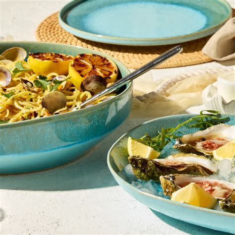 Sur la table Driftwater Reactive Glaze Serving Bowl | Sur La Table