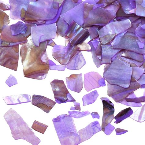 Purple Natural Abalone Shell for Resin Craft Paua Shell Mica Fragment ...