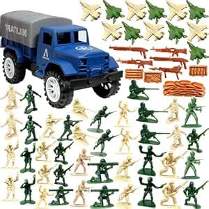 BABRO - Army Toy Set for Kids, Army Toy Set with 1 Container Friction ...