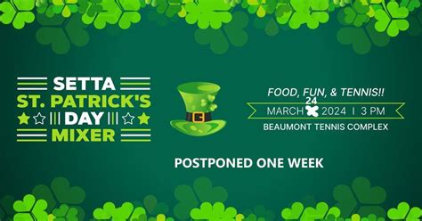 St. Patricks Day Tennis Mixer, Beaumont Municipal Tennis Center, 24 ...
