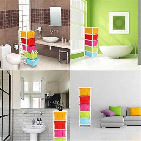 Flipkart.com | Pinkwhale 5 Compartments Plastic Cabinet - Cabinet