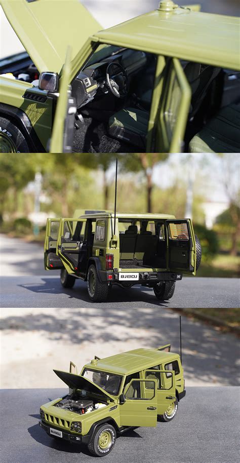 Original factory 1:18 BAIC Beijing Jeep B80C BJ80J diecast military ve ...