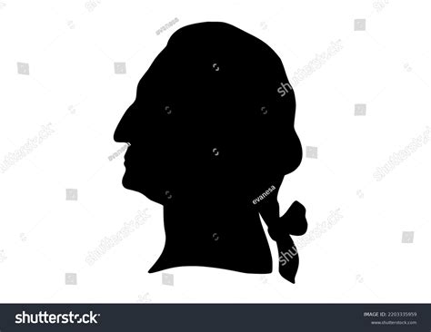 Silhouette Of George Washington's Head