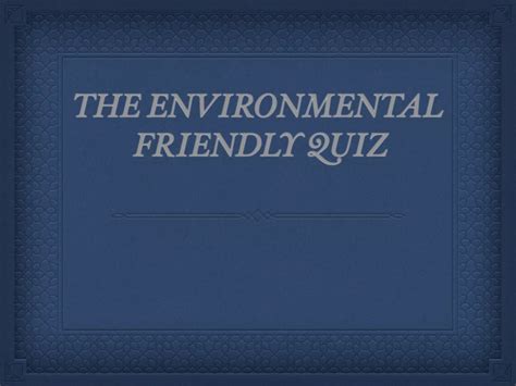 Environmental quiz grade 6 | PDF
