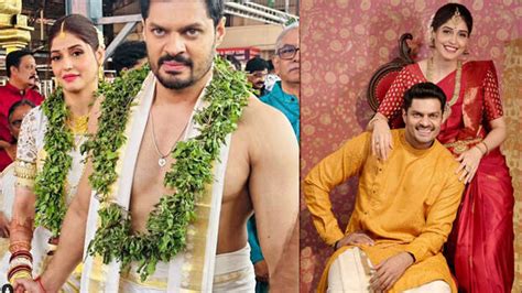Sudev Nair ties the knot with model Amardeep Kaur at Guruvayoor ...