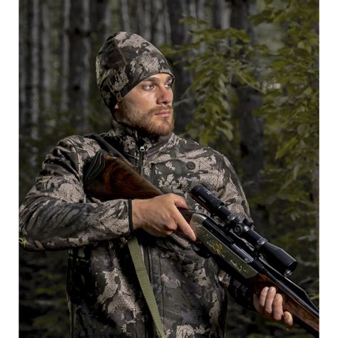 CHAMELEON HUNTING CAMOUFLAGE UNISEX CHAMELEON CAMO BEANIE WITH FLEECE LINING