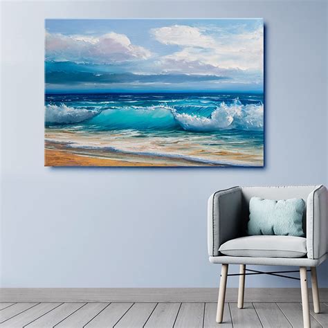 999STORE Wooden huge wall paintings for living room framed painting ...