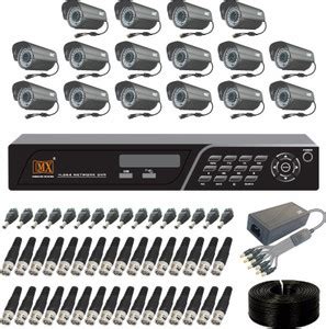 MX CCTV Cameras Kit 16 Channel Analog System with BNC DC pin & 1 DVR ...
