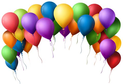 transparent background birthday balloons png - Clip Art Library