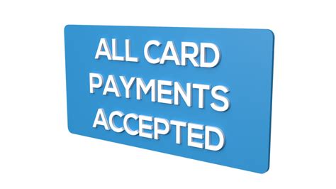 All Card Payment Accepted signboard