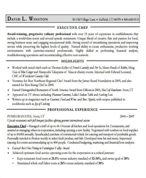 Image result for Cook Resume Sample