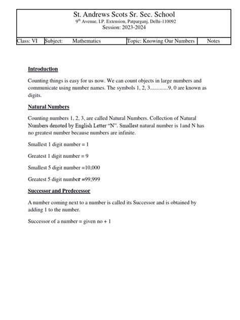 Image result for Numbers. Notes Maths
