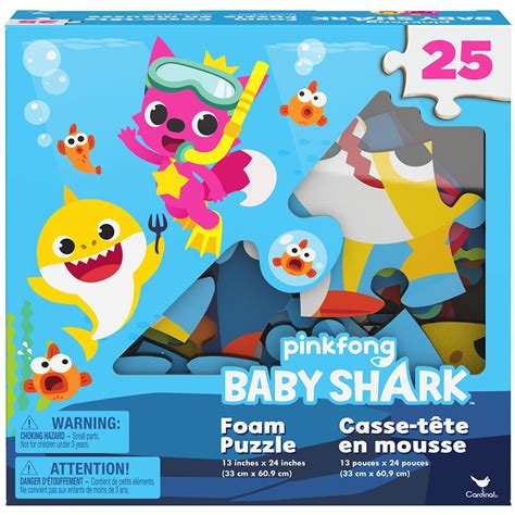 Buy Pinkfong Baby Shark, 25-Piece Foam Jigsaw Puzzle Baby Shark Toys ...