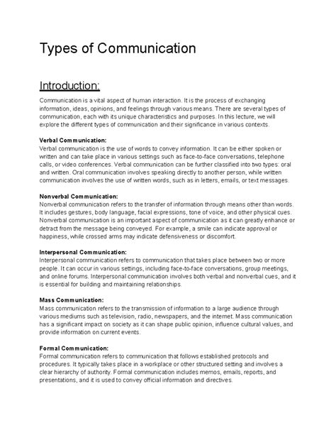 Image result for Types of Communication Introduction