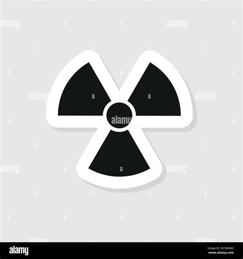 Radioactive hazard sign. Nuclear non-ionizing radiation symbol ...