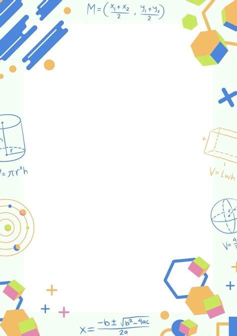 Image result for Color Border for Math Assignment