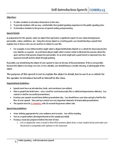 Image result for Student Self Introduction Speech Example